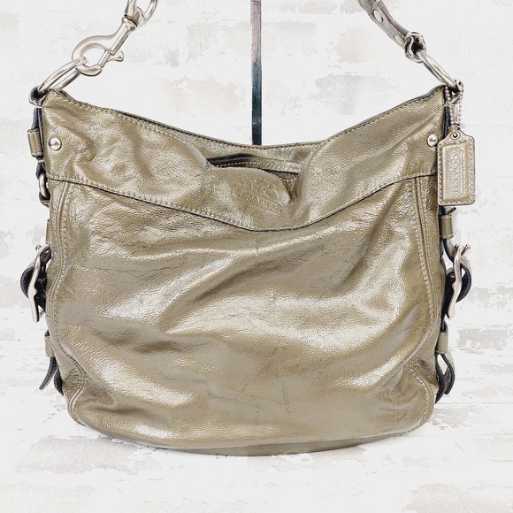 Coach Metallic Gold Shoulder Bag - Picture 2 of 13